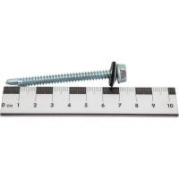 Кровельный саморез с шайбой EPDM КРЕП-КОМП цинк 6,3х70 50шт ск6370ф