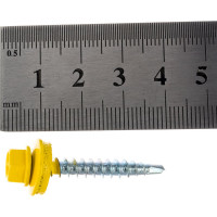 Кровельный саморез Kenner 4,8х35 RAL1018 жёлтый 250шт ск351018ф