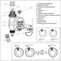 Капельный полив Cicle Жук от ёмкости, на 30 растений, с таймером 4607156367573