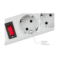 Фильтр-удлинитель B 5м 5роз. серый Power Cube SPG-B-15