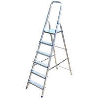 Алюминиевая стремянка Алюмет 6 ступеней. Серия AM706