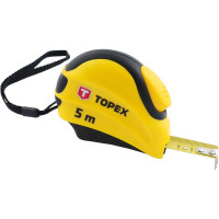 Рулетка стальная TOPEX с автостопом двухкомпонентный корпус 27C385