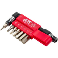 Набор шестигранных вставок 1/4 DR HEX 2,3,4,5,6,7,8 с Г-образным держателем 8шт JTC 5359