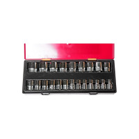 Набор двенадцатигранных торцевых головок 1/2" 08-32мм в кейсе 22шт JTC-K4222