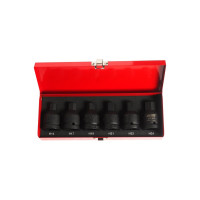 Набор двенадцатигранных ударных торцевых головок 3/4" HEX H14-H24 L=61мм 6шт JTC-J606H