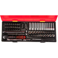 Набор шестигранных торцевых головок 1/4" в кейсе 73шт JTC-K2732