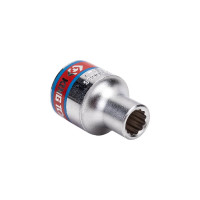 Торцевая стандартная двенадцатигранная дюймовая головка 3/8", 1/4" KING TONY 333008S