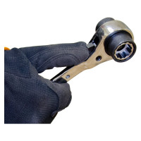 Накидной трещеточный ключ SHTOK 8x10x12x13x14x17x19x21 мм реверсивный 23712