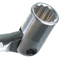 Торцевой прямой шарнирный ключ 12х13мм, 220мм JTC-3936