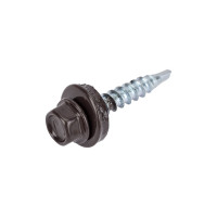 Кровельный саморез Daxmer 4,8x29 RAL 8019 сверло №1, 250шт 00000305559