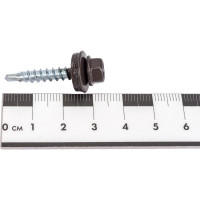 Кровельный саморез Daxmer 4,8x29 RAL 8019 сверло №1, 250шт 00000305559