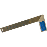 Столярный угольник 300мм, нерж.сталь, чугунное основание КОБАЛЬТ 243-424