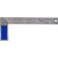 Столярный угольник 300мм, нерж.сталь, чугунное основание КОБАЛЬТ 243-424