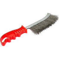 Корщетка с изогнутой пластиковой ручкой FIT IT стальная, тип А 38410