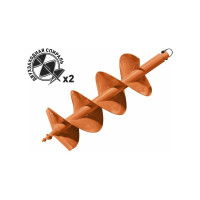 Шнек для грунта двухзаходный GDB-200/2 (20 мм; 200 мм; 80 см) CARVER 01.003.00049