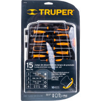 Набор прецизионных отверток TRUPER 15 шт JOY-15L 14157