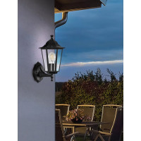 Садово-парковый светильник, шестигранный на стену вверх 100W E27 230V, черный FERON 6201/PL6201 11064