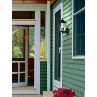 Садово-парковый светильник, шестигранный на стену вверх 100W E27 230V, черный FERON 6201/PL6201 11064