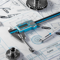 Цифровой штангенциркуль NORGAU ABS 0-150 мм/0,01 мм, тип NCD-15AD 040040015