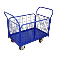 Платформенная тележка с сетчатыми бортами RUSKLAD ТС 5, 700x1200 мм, d160 мм ТС 5 160