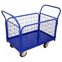 Платформенная тележка с сетчатыми бортами RUSKLAD ТС 6, 800x1200 мм, d200 мм ТС 6 200