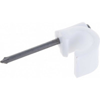 Скоба для кабеля, круглая А 7мм, 50шт - пакет Tech-Krep/Zitar 103648