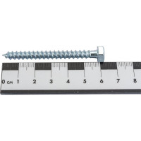 Сантехнический болт DIN 571 оцинкованный 6х60, 4шт - пакет Tech-Krep/Zitar 102582