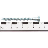 Сантехнический болт DIN 571 оцинкованный 6х70, 4шт - пакет Tech-Krep/Zitar 102583