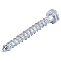 Сантехнический болт DIN 571 оцинкованный 8х60, 25шт - коробка Tech-Krep 126555