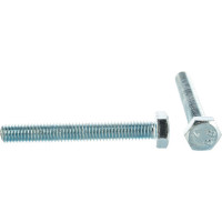 Болт DIN 933 с шестигранной головкой, оцинкованный М8х60, 20шт - коробка Tech-Krep 105212