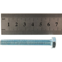 Болт DIN 933 с шестигранной головкой, оцинкованный М8х60, 20шт - коробка Tech-Krep 105212