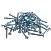 Винт DIN 965 с потайной головкой, оцинкованный М5х40, 60шт - коробка Tech-Krep 105239