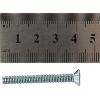 Винт DIN 965 с потайной головкой, оцинкованный М5х40, 60шт - коробка Tech-Krep 105239