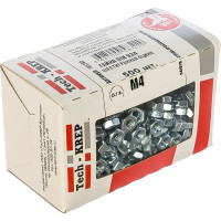 Шестигранная гайка DIN 934 оцинкованная М4, 500шт - коробка Tech-Krep 105245