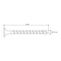 Саморез Tech-Krep ШСГД 4,2х65 250 шт, ведро 100086