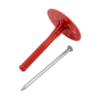 Дюбель для теплоизоляции с металлическим гвоздём 10х90, 250шт Tech-Krep 130109