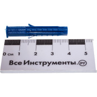 Распорный дюбель Чапай 6х40 шипы+усы, синие 1000шт - пакет Tech-Krep 111144