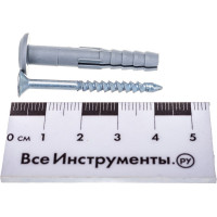 Дюбель-гвоздь 6х40 гриб, полипропилен 150шт - ведро Tech-Krep 101989