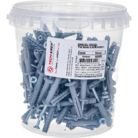 Дюбель-гвоздь 6х40 гриб, полипропилен 150шт - ведро Tech-Krep 101989