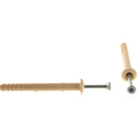 Дюбель-гвоздь 6х60 гриб, нейлон 100шт - ведро Tech-Krep 101332