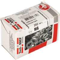 Плоская оцинкованная шайба DIN125а М6 300шт - коробка Tech-Krep 105259