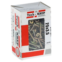 Универсальный саморез Tech-Krep 25х3,5 мм 200 шт желтый, коробка с окном 102233