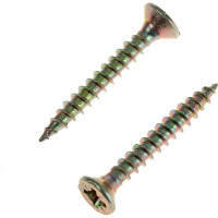 Универсальный саморез Tech-Krep 30х4,0 мм 200 шт желтый, коробка с окном 102243