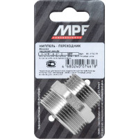 Ниппель - переходник бочонок 1.1/4" х 1" н/н MPF ИС.072178