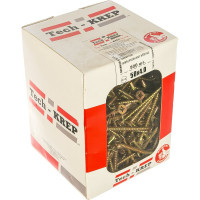 Универсальный саморез Tech-Krep 50х4,0 мм 500 шт желтый, коробка 126754