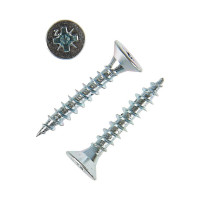 Универсальный саморез Tech-Krep 30х5,0 мм 200 шт оцинкованный, коробка с окном 102197