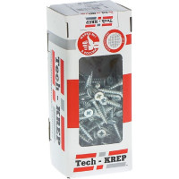 Универсальный саморез Tech-Krep 30х5,0 мм 200 шт оцинкованный, коробка с окном 102197