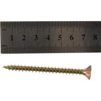 Универсальный саморез Tech-Krep 70х6,0 мм 75 шт желтый, коробка с окном 102272