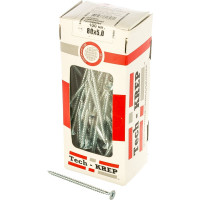 Универсальный саморез Tech-Krep 80х5,0 мм 100 шт оцинкованный, коробка с окном 102203