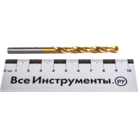 Сверло по металлу Профоснастка 6,7 мм HSS M2 TIN/135 DIN 338, 10 шт., №394 30202074